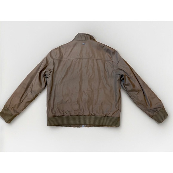 Calvin Klein Mens Ski Bomber Jacket Medium Brown - Picture 2 of 16